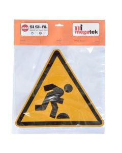 Construction signs, take care of the obstacles, A20