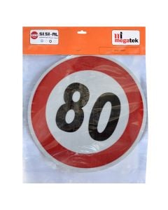 Adhesive for trucks, mark of the speed limit of trucks at 80 km / h, ᴓ20 cm