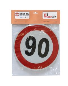 Adhesive for trucks, mark of the speed limit of trucks at 90 km / h, ᴓ20 cm
