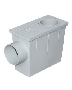 Pluvial, Dakota, polypropylene, 23.5x12.5x22 cm, input Ø80mm, output Ø100mm