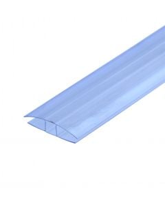 Coupler profile H, Gutta, PVC, for polycarbonate, 10mm x 2 m