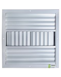 Aluminum ventilation grill, 35x35 cm, with four air directions