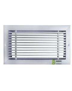 Aluminum ventilation grill, 30x15 cm, fixed linear French