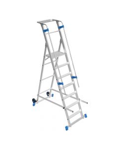 Aluminum ladder, Marchetti, castello 7, with platform and wheels, 180 cm
Aluminum ladder, Marchetti, castello 7, with platform and wheels, 180 cm
Aluminum ladder, Marchetti, castello 7, with platfor