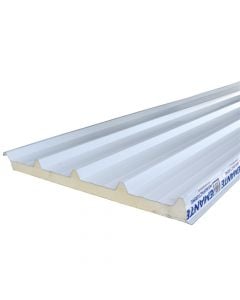 Rooftop sandwich panel, 3x100x600 cm, white color