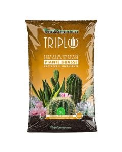 Humus, TerComposti, kaktus dhe sukulente, thes/8 l, substrat profesional me bazë torfe i pasuruar me rëra të ndryshme silici