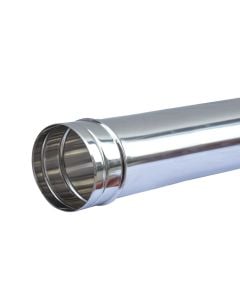 Flat tube, stainless 304, Ø100 mm, length 1000 mm