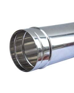 Flat tube, stainless 304, Ø300 mm, length 1000 mm