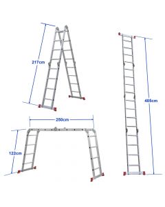 4x4 opening  multi-functional aluminum stairs