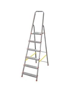 Aluminum ladder with 4 steps, step height 89 cm, total height 170 cm