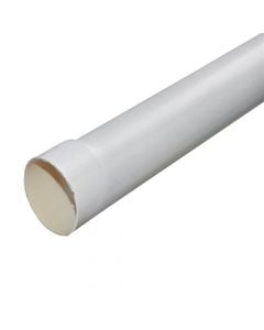 Tub shkarkimi PVC Ø75x3m, i bardhe