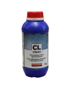 CL clean 1 KG, pastrues me baze acidi organik per pastrimin e mbetjeve te kolles, suvase, betonit, cimentos & kriperave.