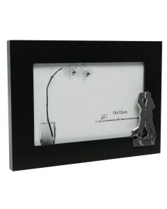 MDF PHOTO FRAME WITH   METAL FIGURE 10X15 CMLOVE