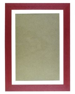 Wooden photo frame 30x45cm décor C721, color deep red