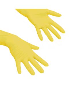 Cleaning gloves, "Fortex", latex, M, yellow, 1 pair