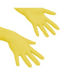 Cleaning gloves, "Fortex", latex, S, yellow, 1 pair