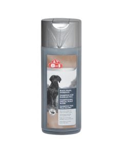 Shampo për qen, 8 në 1, për qime te zezë, 250 ml