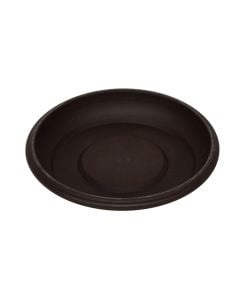 Round flower pot saucer, GERBER, plastic, brown, Ø8 xH1.5 cm