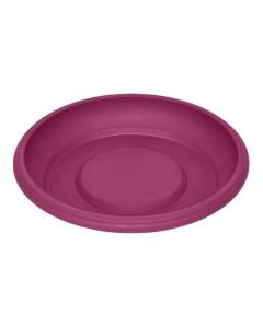 Round flower pot saucer, GERBER, plastic, cherry, Ø13 xH2.5 cm