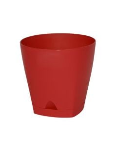 Round flower pot, URBAN, plastic, red, Ø25 xH24 cm, 8 lt