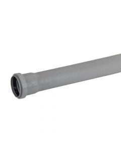 Pipe, polypropylene, Ø50mmx1m, with 2 rubber