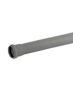 Pipe, polypropylene, Ø50mmx2m, with 2 rubber