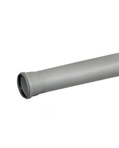 Pipe, polypropylene, Ø110mmx3m, with 1 rubber