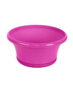Round flower pot, RECORD, plastic, pink, Ø25 xH12.5 cm