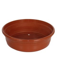 Round flower pot, PRIMAVERA, plastic, terracota, Ø22 xH7 cm