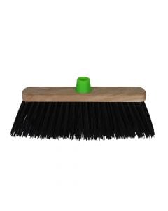 Cleaning broom, industrial, wood, 28 cm, beiege, 1 cope