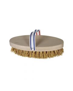 Cleaning brush, "Tampico", natyral fibre, oval, wood, beiege, 22 cm