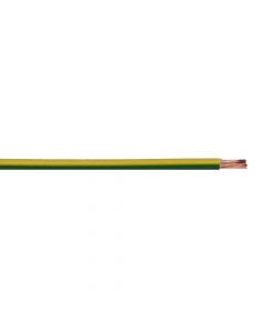 Flexible power cable 1x6mm², Green&yellow color N07V-K, Fire resistant