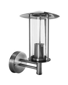 stainless steel body, glass shade, size:L:225*W:173*H:315mm, 230V, Max 60W, E27, bulb not included.