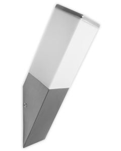 stainless steel body, PC shade, size: L:83*W:83*H:350mm, 230V, Max 60W, E27, bulb not included. IP44