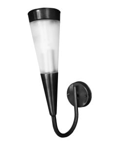 stainless steel body, PC shade, size: L:235*W:105*H:445mm, 230V, Max 60W, E27, bulb not included. IP