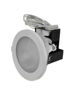 Ndricues spot 2xG24q-3,26W D200mm ngjyre e bardhe