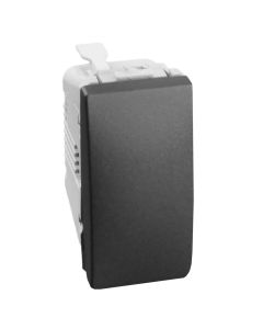 10 A Screwless terminals push-button graphite Unica