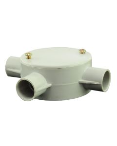 Circled box T1 conduit with cover