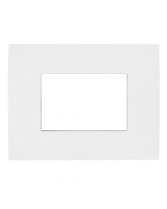 ABB cover frame, 3 module, white color