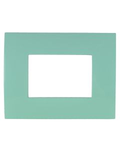 ABB cover frame, 3 module, green color