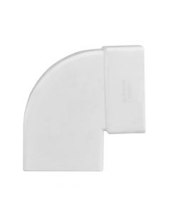 Lateral elbow, PVC, 100x60mmx90°,  white