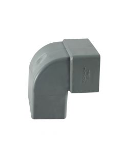 Front elbow,PVC, 100x60mmx90°, gray