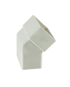Front elbow, PVC, 100x60mmx45°, white