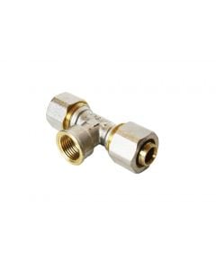 SIMMETRIC BRONZE TEE FOR MULTILAYER PIPES F1/2"-D20