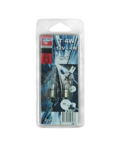 Car bulbs 12V 4W BA9S in blister 2pcs