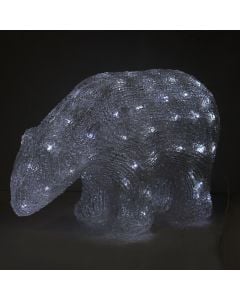 Acrylic decoration 30*14*21CM,with 80L white LED light chain, IP20 transformer.