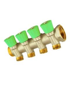 Kolektor (shperndares) me 4 dalje 1/2 per radiator