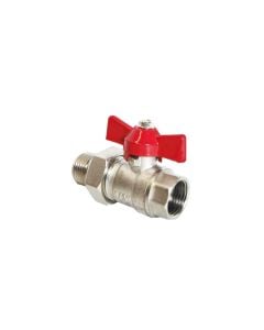 BRASS BALL VALVE WITH UNION 1/2"