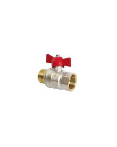 BRASS BALL VALVE WITH AL HANDLE (FXM)3/4