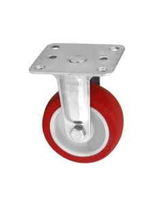 Static wheel red color,w=8cm, h=10.6cm,weight 60kg